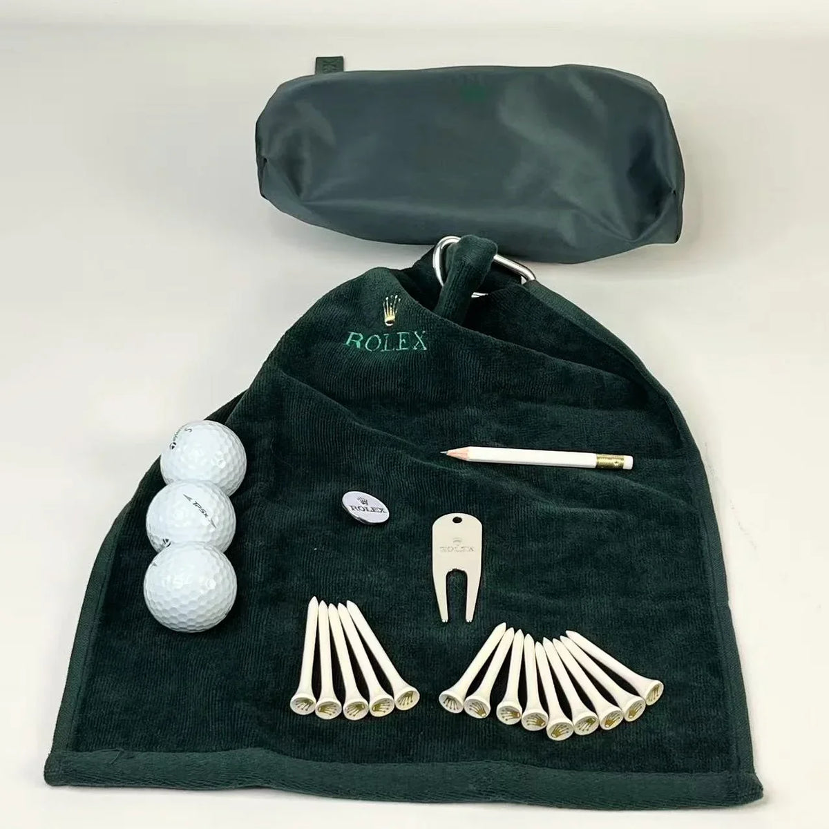 Rolex Crown-Embossed Golf Accessory Set