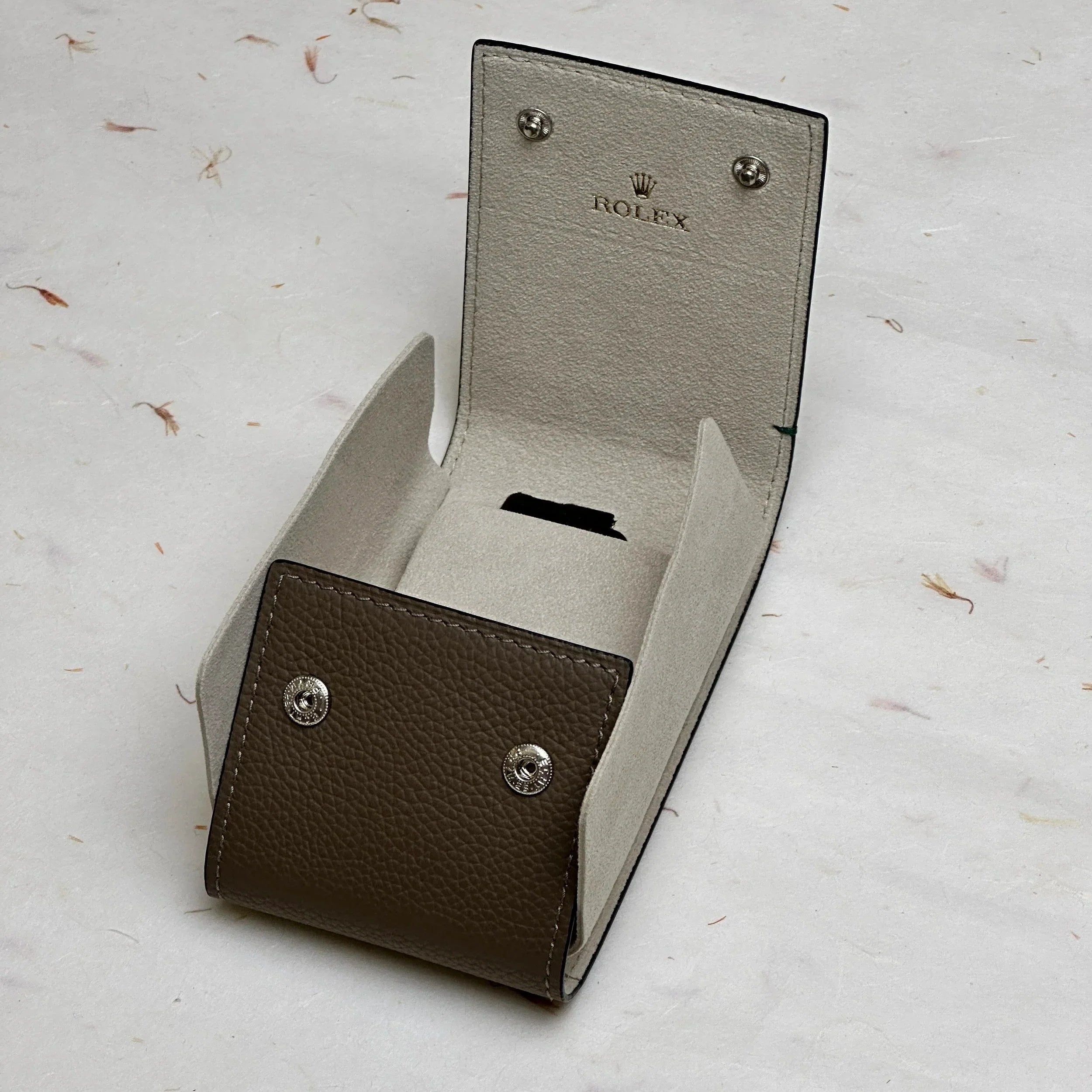 Rolex Grey Heritage Watch Travel Case