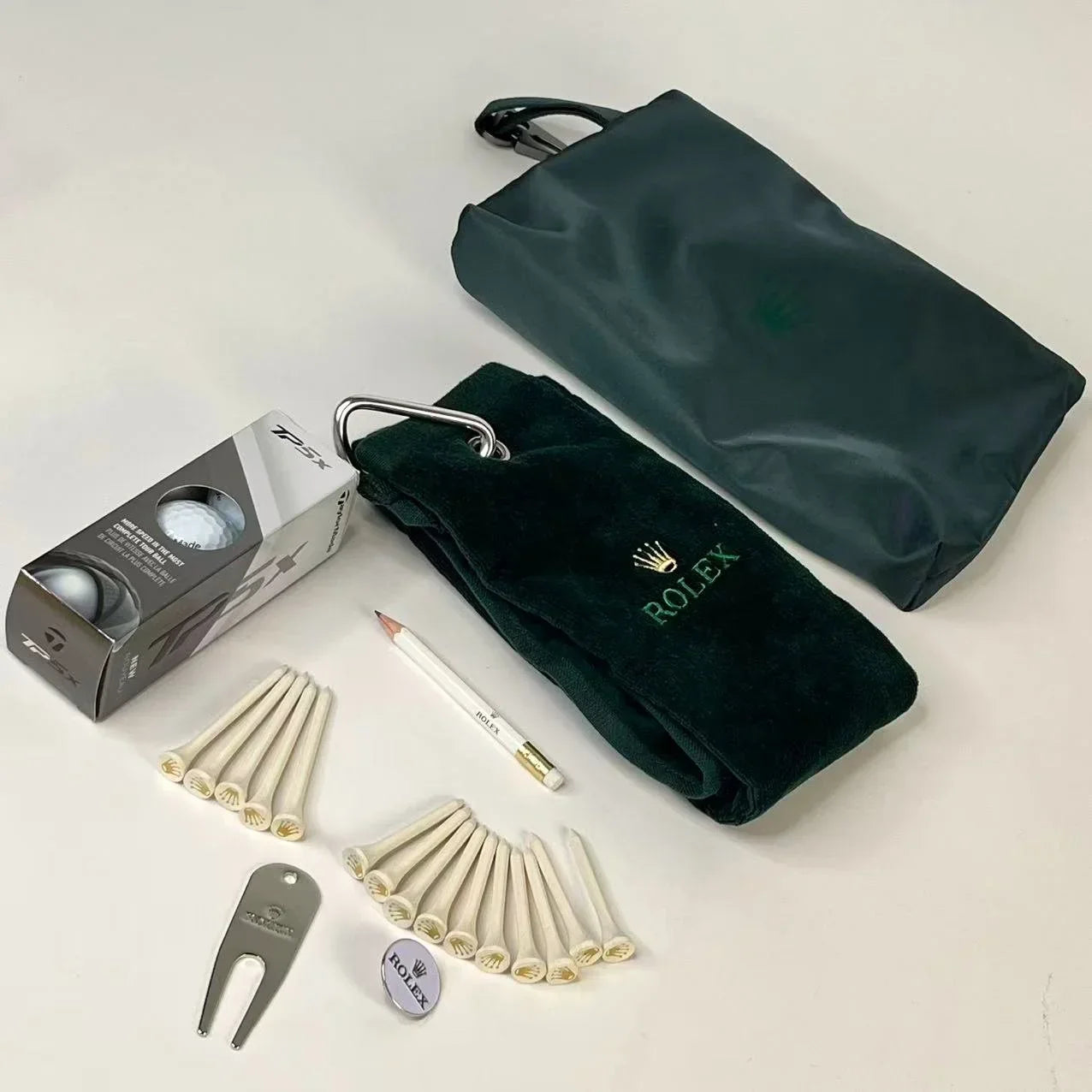 Rolex Crown-Embossed Golf Accessory Set