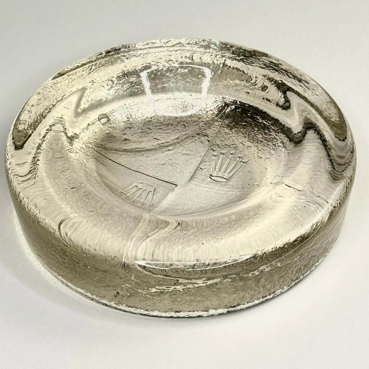 Rolex Prestige Crystal Ashtray 1970s